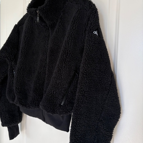 Alo Yoga Foxy Sherpa Jacket Black S - Picture 4 of 15